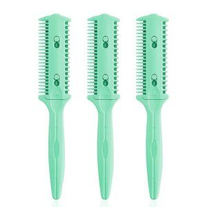 3 Pack Haircut Razor Comb- Double Sided Razor